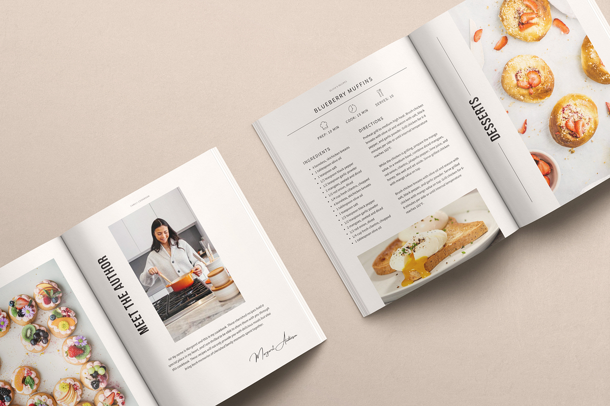 Cookbook Template CANVA, a Templates & Theme by OrganizationOasisRo (Photo 9 of 10)