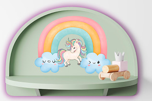 Unicorn Illustration Clipart