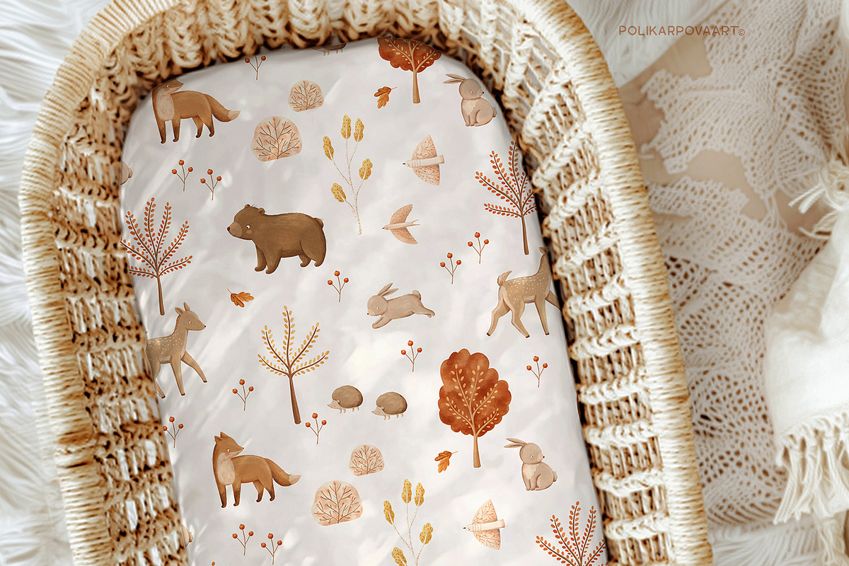 Cozy Autumn - baby clipart & pattern, a Decorative Illustration by polikarpovaart (Photo 13 of 17)