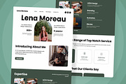 Lena Moreau - Portfolio Landing Page, a Landing Page Template by twinstd (Thumbnail 4 of 5)