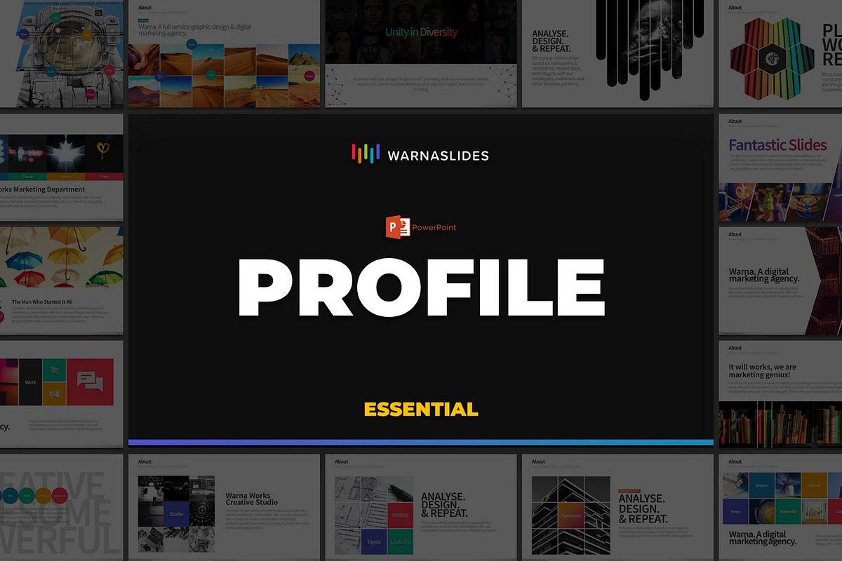 Company Profile PowerPoint Templates, a Presentation Template by Warna Works (Photo 2 of 36)