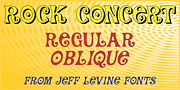 Rock Concert JNL, a Handwritten Font by Jeff Levine Fonts (Thumbnail 1 of 5)