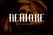 Remoke - Luxury & Elegant Font, a Sans Serif Font by QR Design Studio (Thumbnail 1 of 6)