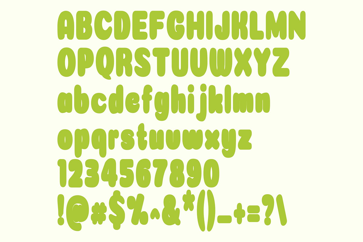 chunky bold font - THICKWATERMELON, a Sans Serif Font by nicollr's store (Photo 2 of 2)