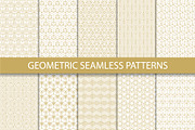 Geometric Golden Patterns EPS + JPG, a Pattern Graphic by Plaid4You (Thumbnail 1 of 7)