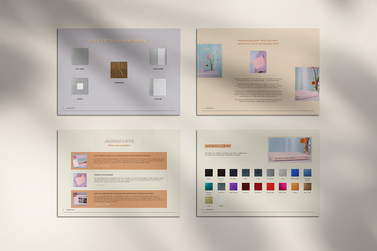 Retro | Album Guide PDF, a Templates & Theme by Studio Leelou (Photo 8 of 10)