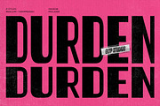 DURDEN — TYPE WITH AN ATTITUDE, a Sans Serif Font by Glowtype (Thumbnail 1 of 10)