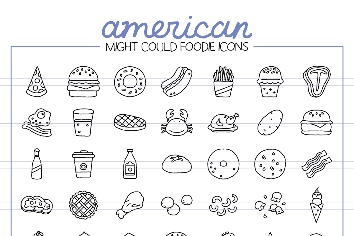 Foodie Illustration Pack, a Food Illustration by Might Could Studios (Photo 8 of 11)