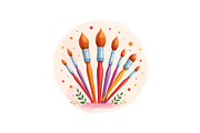 Books, Brushes, and School Time Fun, an Object Graphic by Gfx_Store (Thumbnail 3 of 13)
