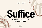 Suffice - Playful Typeface, a Sans Serif Font by roomspace creative lab (Thumbnail 1 of 14)
