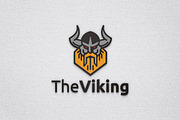 Horned Guy Head Viking Pirate Logo, a Branding & Logo Template by jongcreative (Thumbnail 1 of 3)