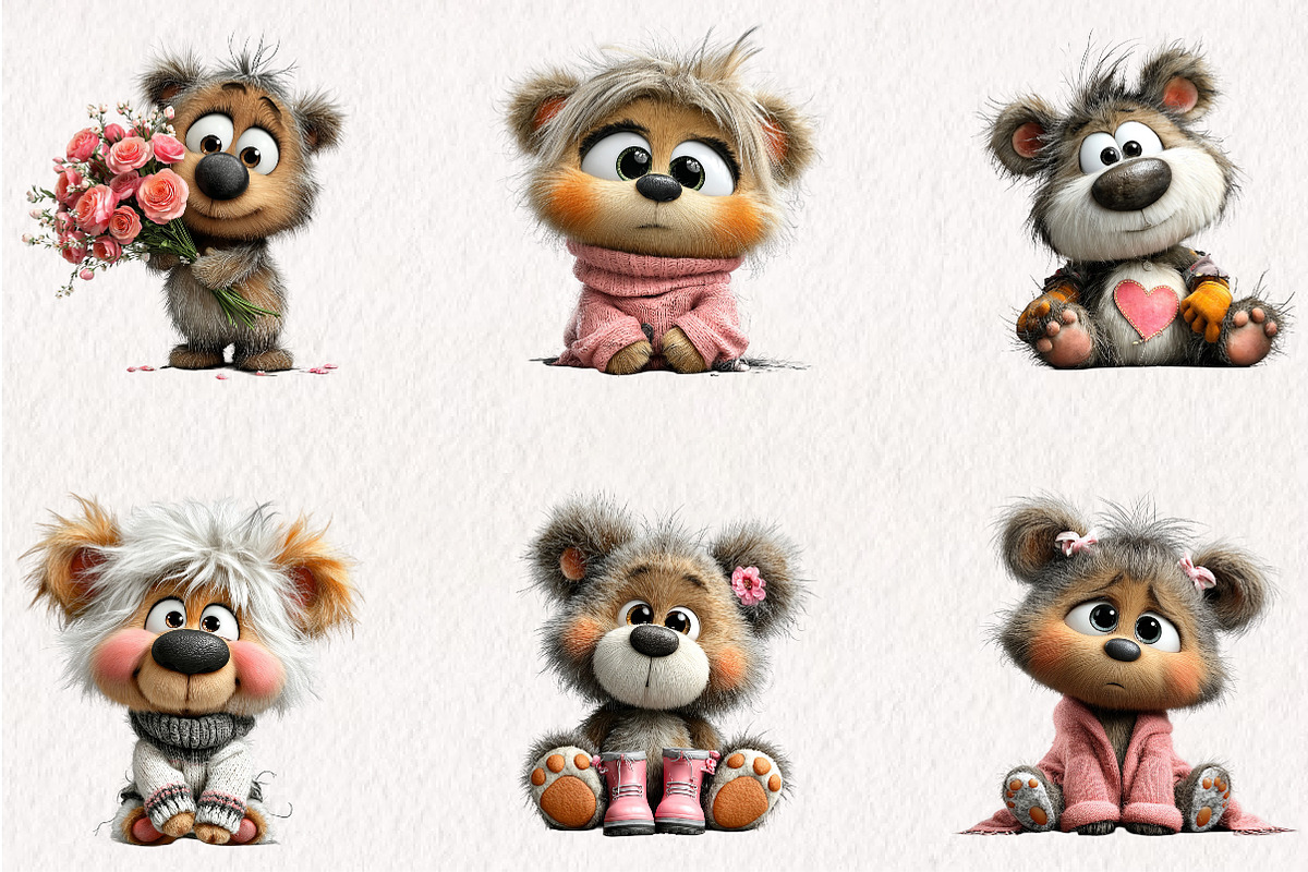 Teddy Bear -Themed Animal Art, a Seasonal Illustration by CreationArt (Photo 3 of 6)