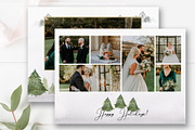 Pine Tree Christmas Photo Card PSD, a Card Template by By Stephanie Design (Thumbnail 5 of 5)