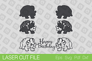 Dino Birthday Decor SVG Laser cut, a Templates & Theme by Lerina Art (Thumbnail 2 of 3)