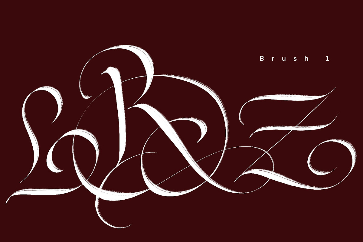 CalligraphyMasters Procreate Brushes, a Brush Add-On by the Fontmaker (Photo 35 of 38)