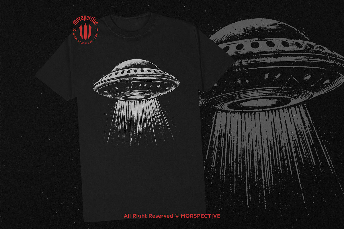 10 Bundle Dark Art UFO Plane Alien, an Illustration by Morspective (Photo 2 of 7)