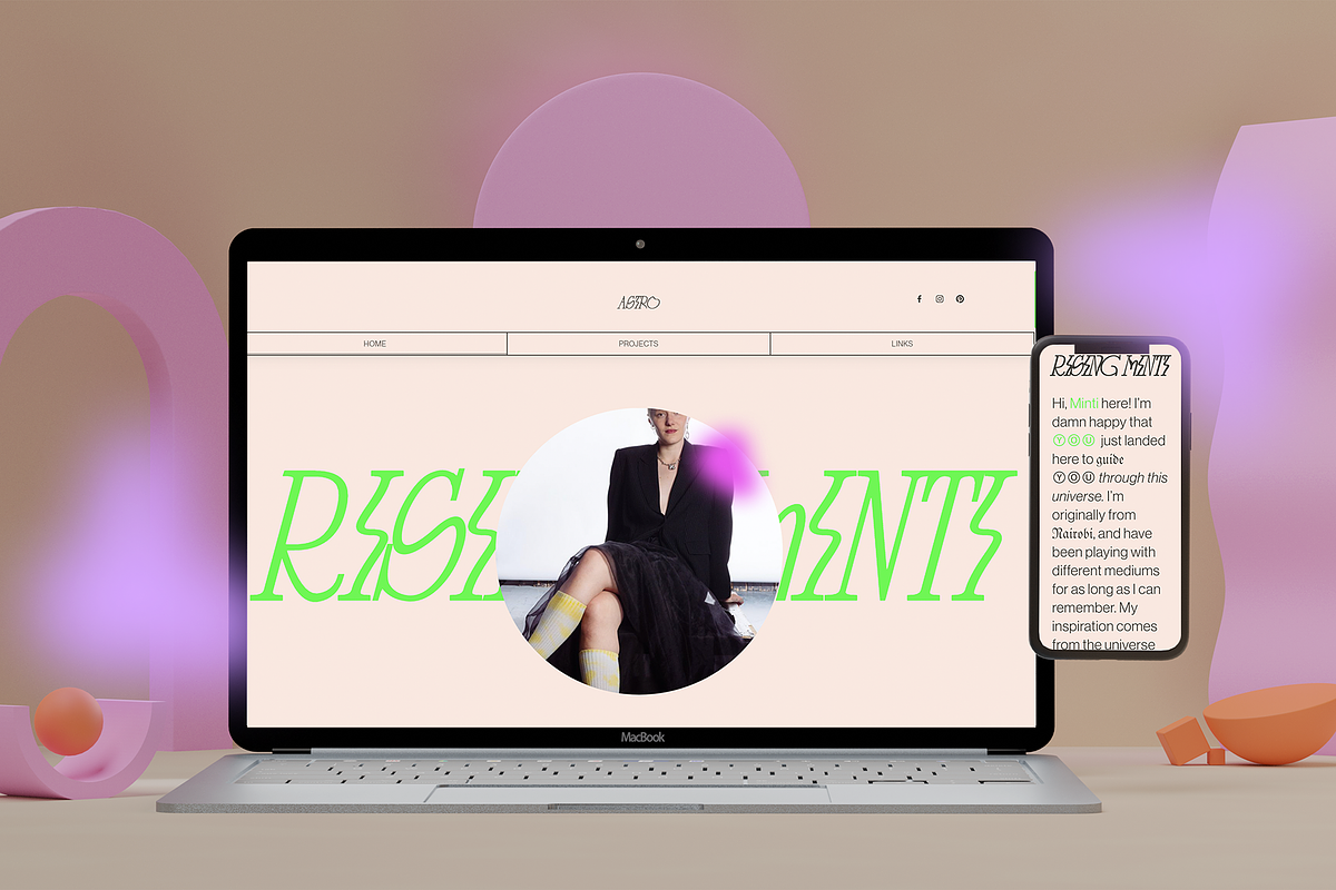 Squarespace Fluid Template: ASTRO ⓪, a Squarespace Template by dunagency (Photo 1 of 9)