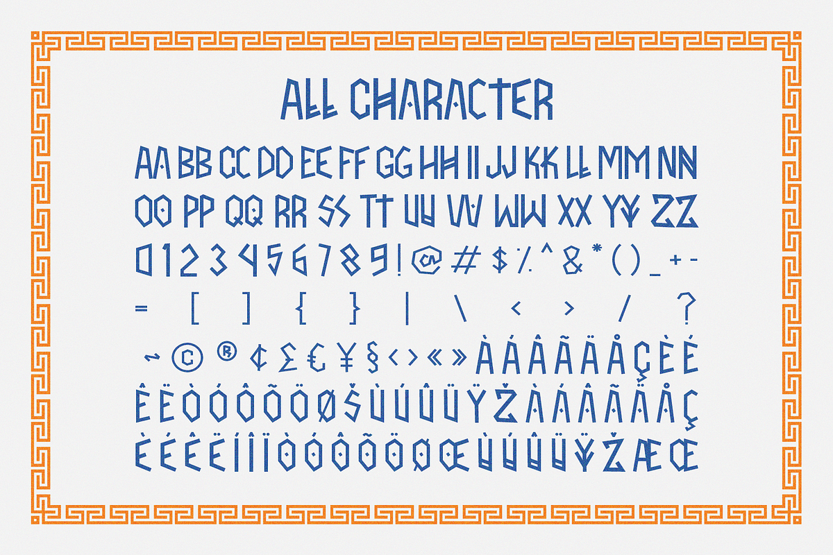 Skaldheim - Greek Display Typeface, a Font by Indotype Foundry (Photo 8 of 10)