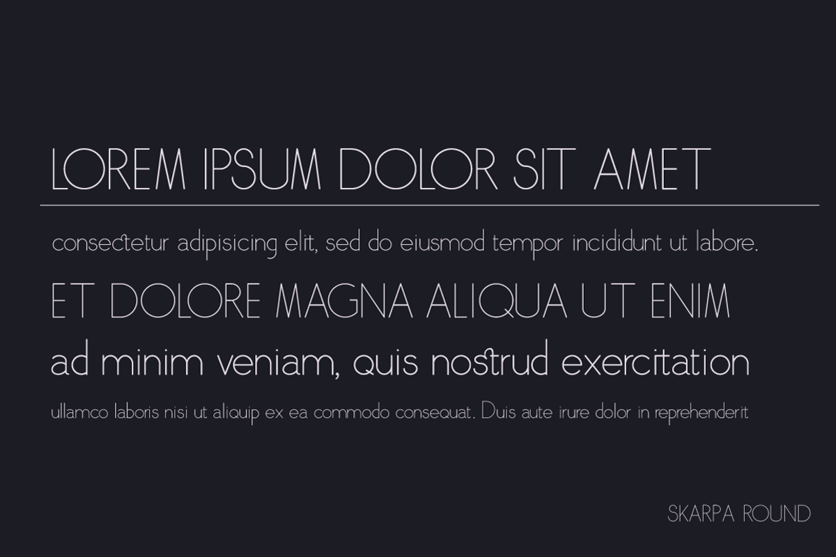 Skarpa Round.otf font