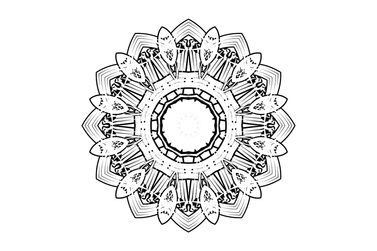 Elegant Mandala Line Art Collection, a Decorative Illustration by NJ Himel (Photo 41 of 101)