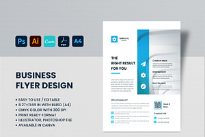 Clean Business Flyer Design Canva