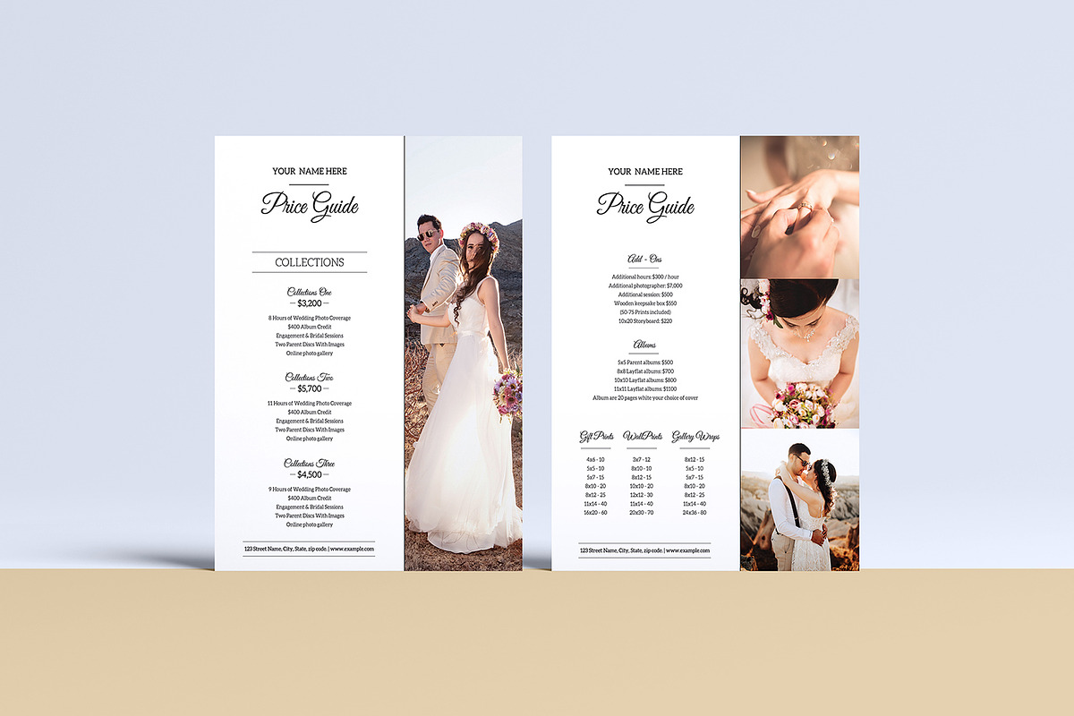 Wedding Photography Price List, a Flyer Template by retrographix (Photo 4 of 4)