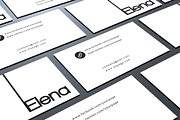 Simple Minimal Business Card, a Business Card Template by felicidads (Thumbnail 1 of 2)