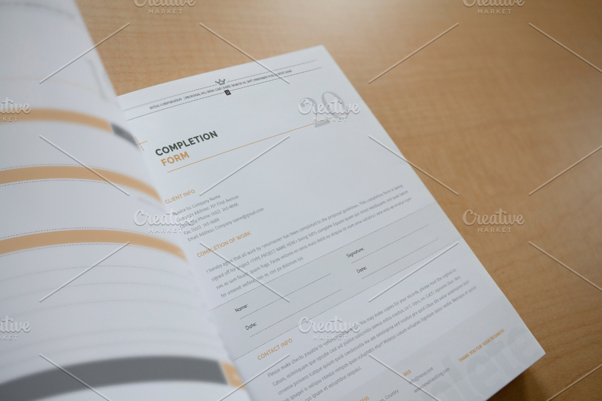 31 Page Full Proposal A4 / US Letter, a Stationery Template by Mastergfx (Photo 21 of 28)