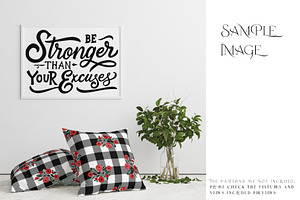 Throw Pillows And Frames Mockup Set