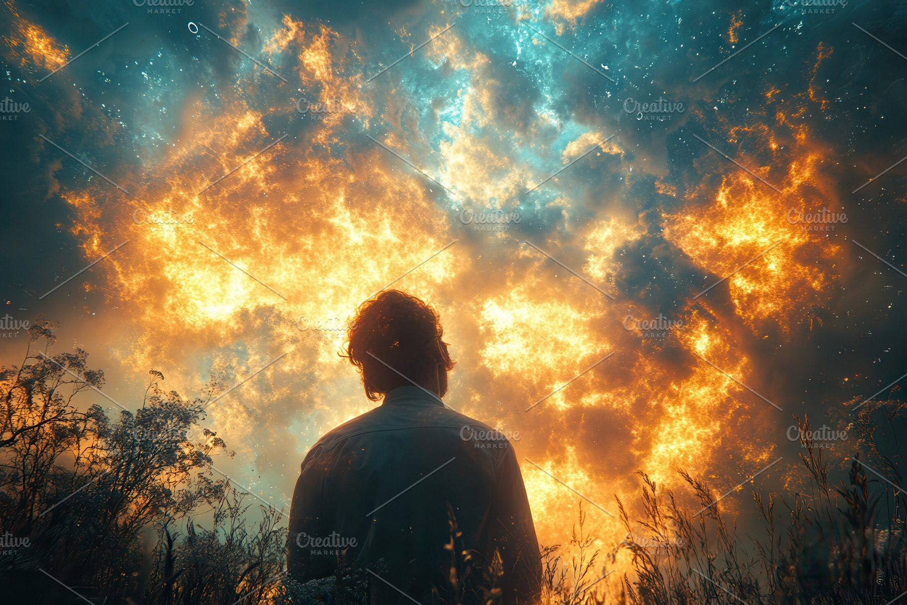 Witnessing a breathtaking explosion, a Photo by Tanuart