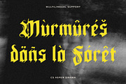 CS Aspen Drawn, a Blackletter Font by Craft Supply Co. (Thumbnail 6 of 8)