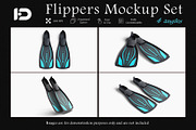 Flippers Mockup Set, a Merchandise Mockup by ForgeDesign (Thumbnail 1 of 7)