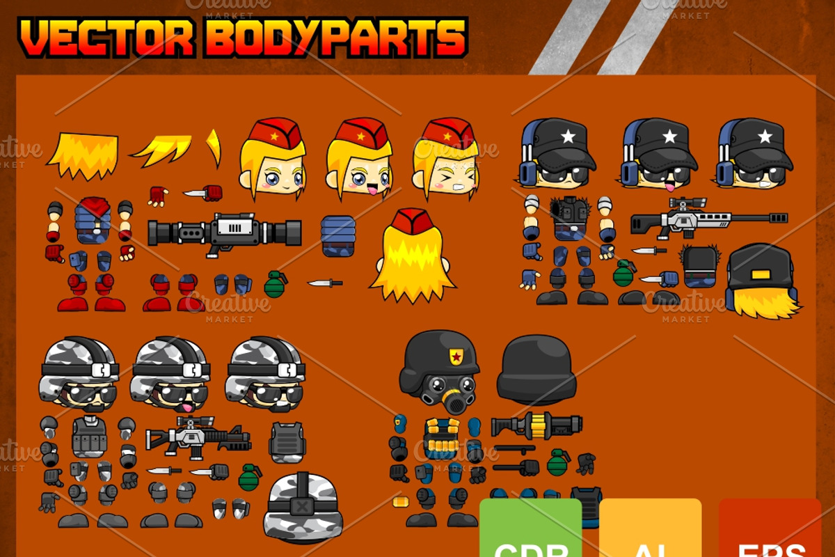 Characters Spritesheet 21, an Illustration by pzUH (Photo 4 of 5)
