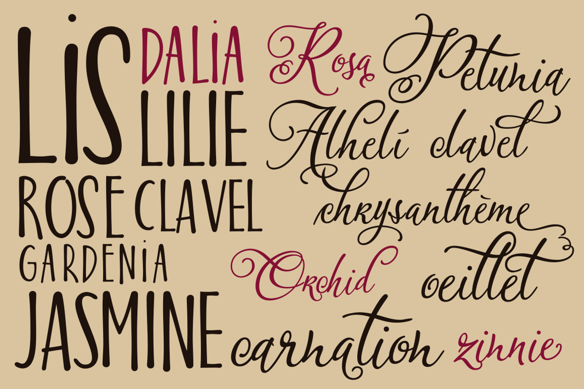 Bloem Script & Sans preview 3