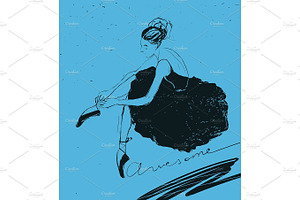 Ballet Hand Drawn Vector Collection.