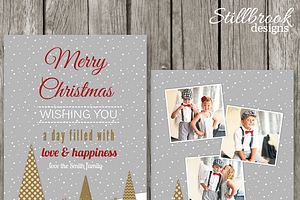 Christmas Card Template Photo Card