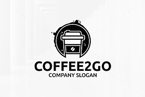 Coffee 2 Go Logo Template