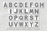 12x12 Alphabet Photo Template Pack, a Poster Template by Loveurstyle Designs (Thumbnail 3 of 4)