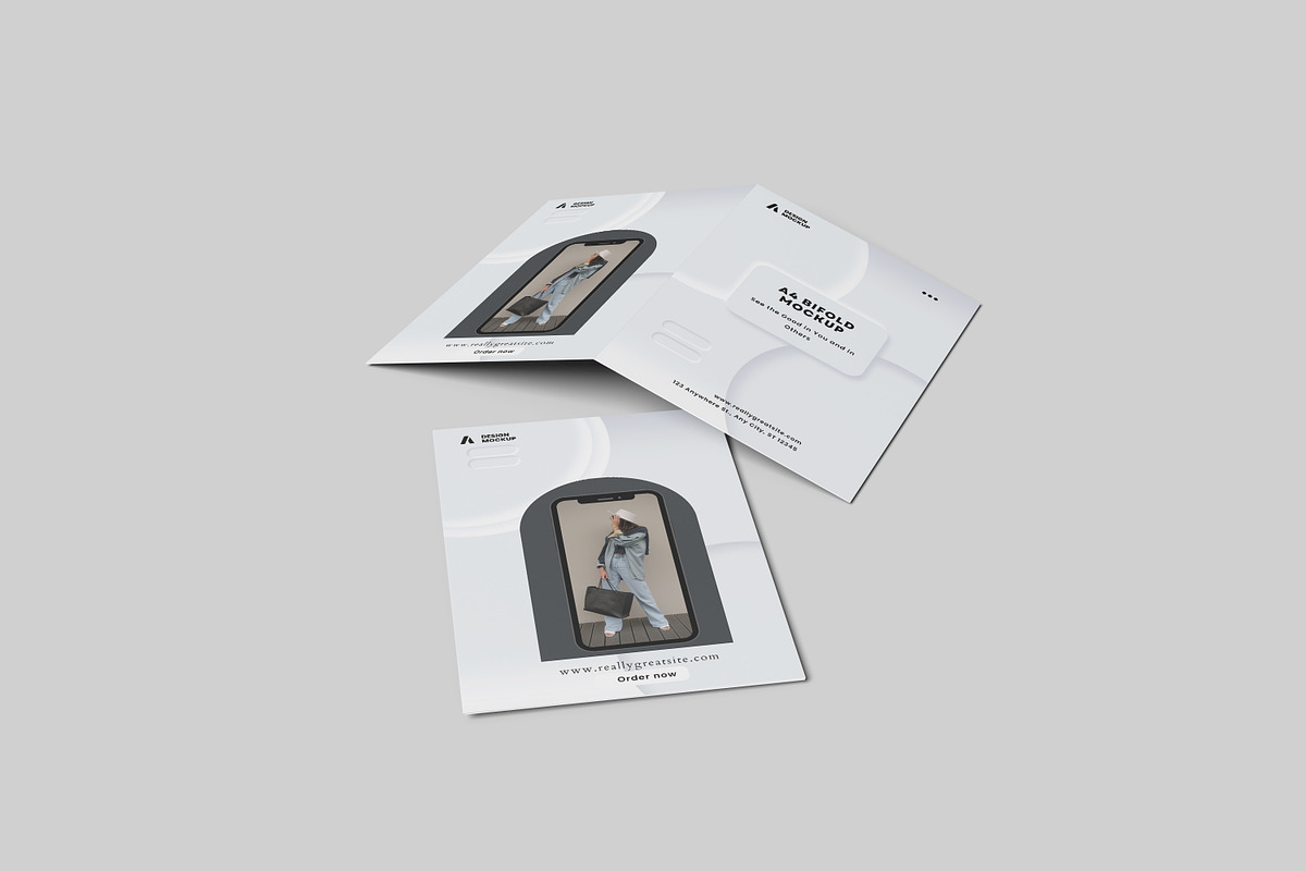 A4 Bifold Mockup, a Print Template by mahhyud (Photo 4 of 7)