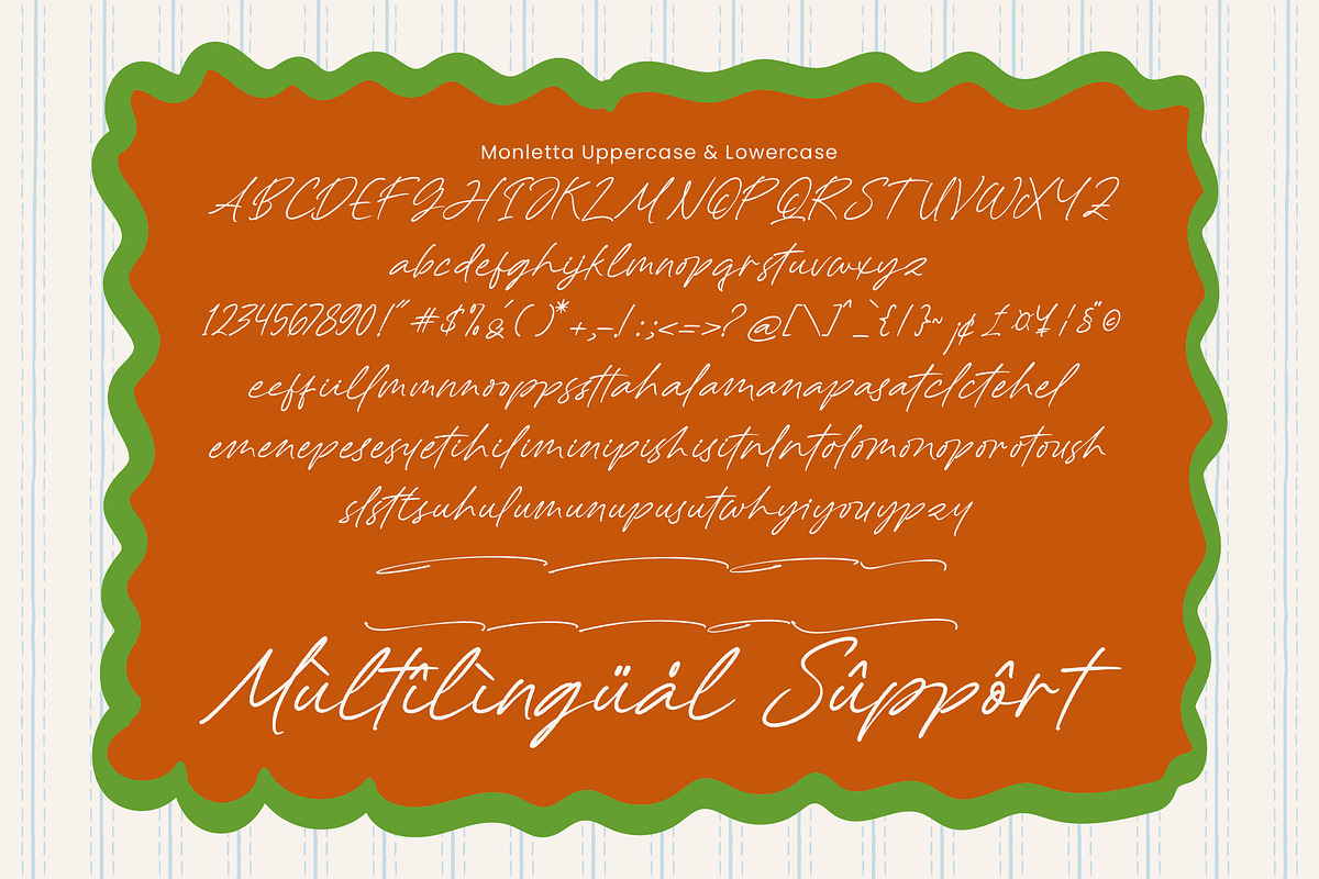 Monletta Handwritten Script Font, a Script Font by Letterena Studios Script (Photo 13 of 15)