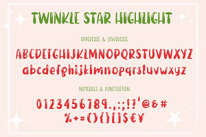 Twinkle Star Display Font