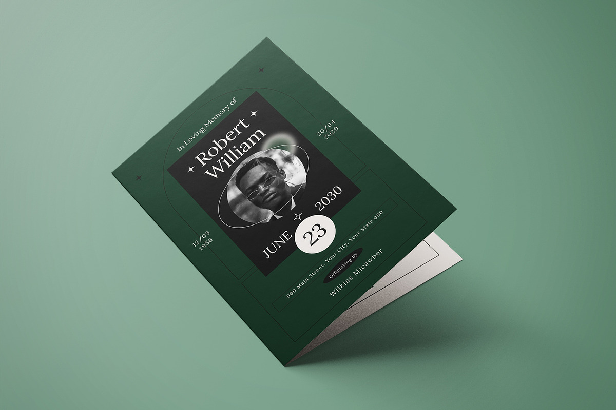 Funeral Program, a Brochure Template by graphicook (Photo 1 of 3)