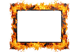 burning frame transparent background, a Background Photo by itakdalee