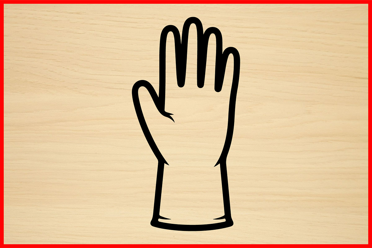 50 Glove Silhouette Clipart Bundle, an Illustration by Creativeshirt (Photo 2 of 4)