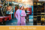 100 Golden Lights Photo Overlays, a Texture Graphic by MixPixBox (Thumbnail 1 of 9)