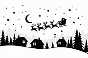 Santa Sleigh Vector Bundle, an Illustration by Amazin_art (Thumbnail 2 of 21)