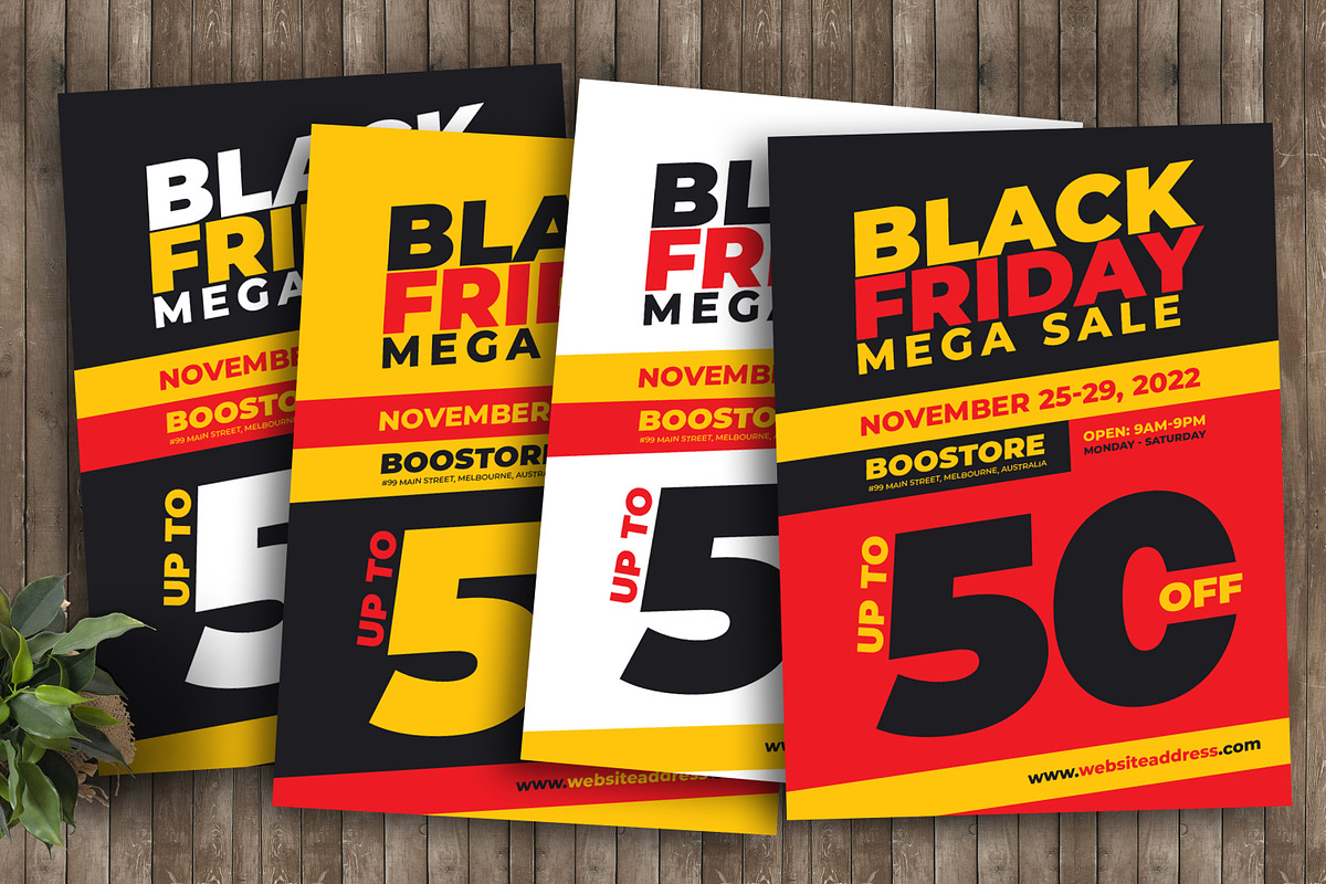 Black Friday Sale, a Flyer Template by Boostock