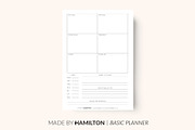 Weekly Basic Printable Planner, a Stationery Template by Made By Hamilton (Thumbnail 1 of 2)