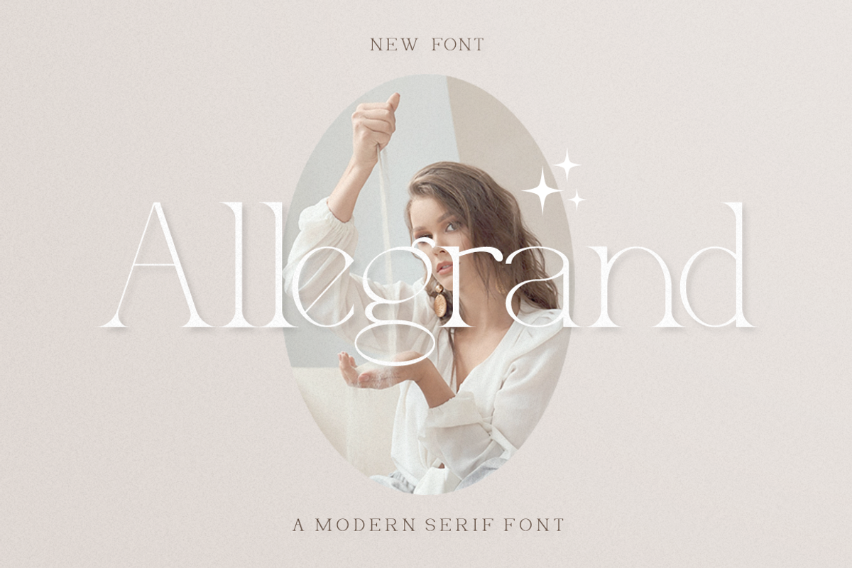Allegrand - Elegant Serif Font, a Font by RockboyStd (Photo 1 of 12)