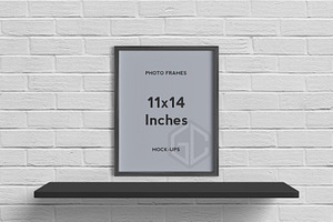 11x14 Inches Photo Frames Mockups